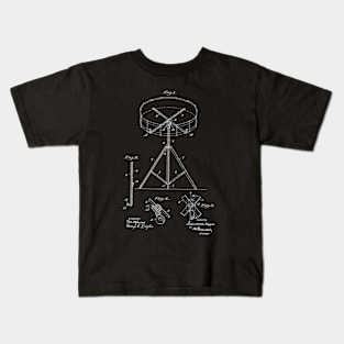 Portable Drum Rack Vintage Patent Drawing Kids T-Shirt